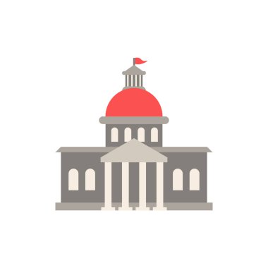 Oylama simgesi. Seçim koleksiyonundan basit bir örnek. Web tasarımı, şablonlar ve bilgi grafikleri için tek renkli oy simgesi.