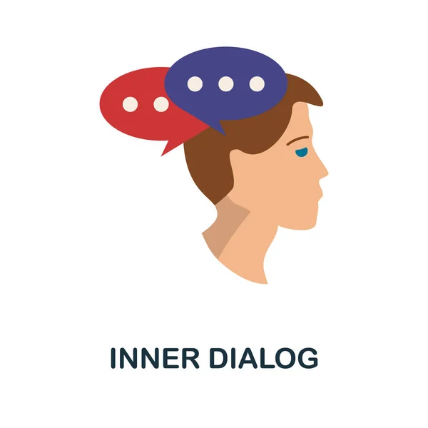 Ícone Diálogo Interno Ilustração Simples Coleção Personalidade Ícone Diálogo Interno —  Vetores de Stock