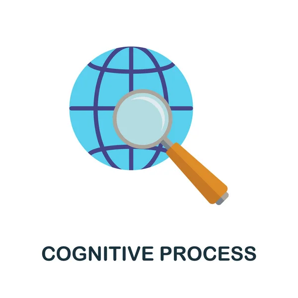 Kognitive Prozesse Einfache Illustration Aus Der Persönlichkeitssammlung Monochromes Kognitives Prozess — Stockvektor