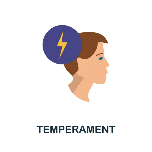 Ícone Temperamento Ilustração Simples Coleção Personalidade Ícone Temperamento Monocromático Para —  Vetores de Stock