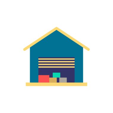 Liman Deposu simgesi. Liman koleksiyonundan basit bir öge. Web tasarımı, şablonlar, bilgi grafikleri ve daha fazlası için yaratıcı port Deposu simgesi