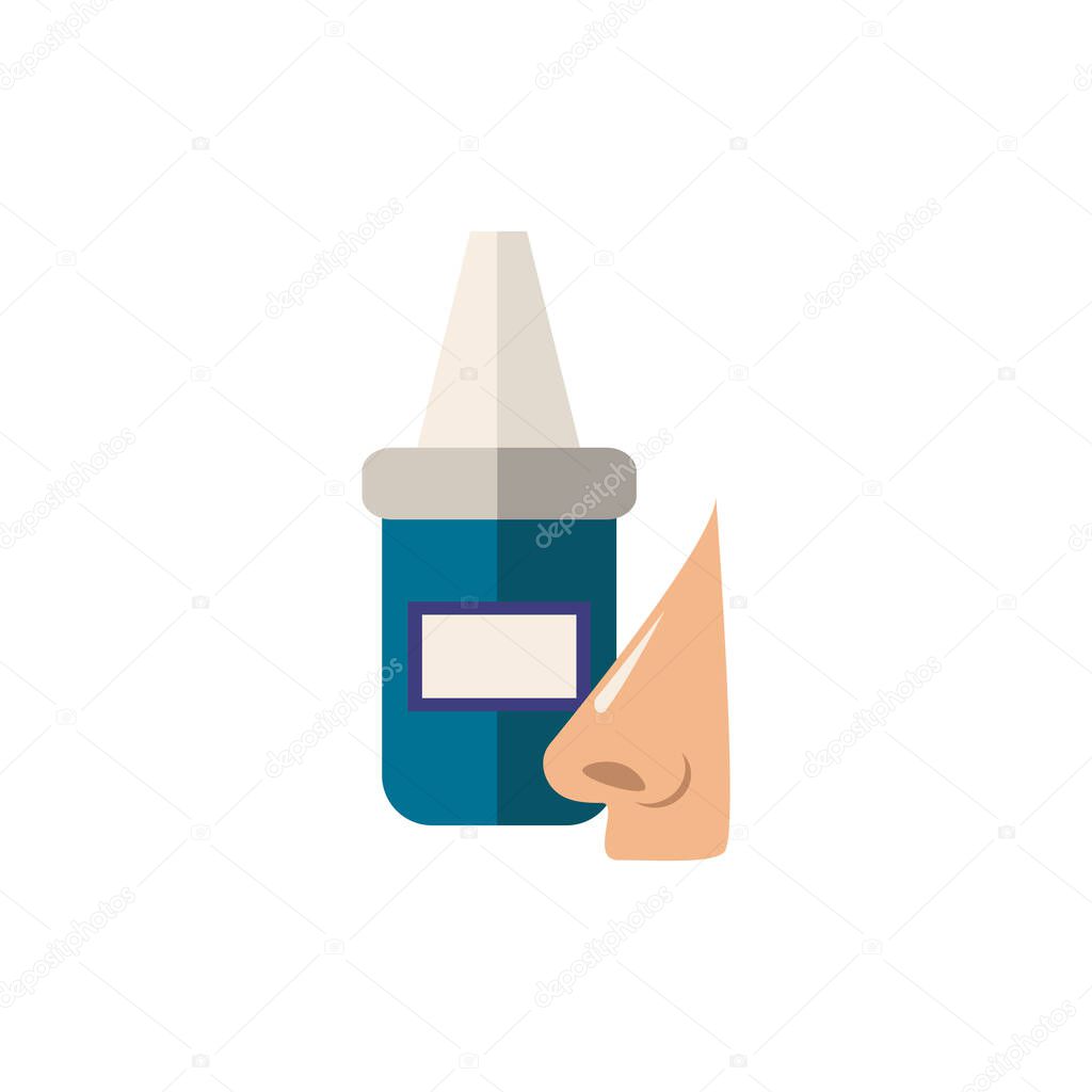Nasal Drops icon. Simple element from pharmacy collection. Creative Nasal Drops icon for web design, templates, infographics and more