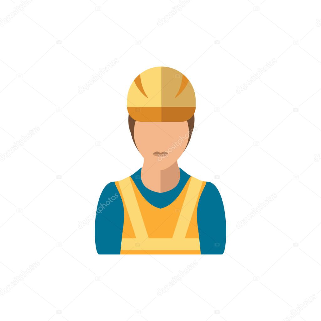 Port Worker icon. Simple element from port collection. Creative Port Worker icon for web design, templates, infographics and more