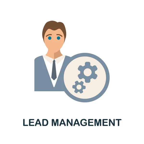 Lead Management Flache Ikone Aus Der Sammlung Reputationsmanagement Einfaches Lead — Stockvektor