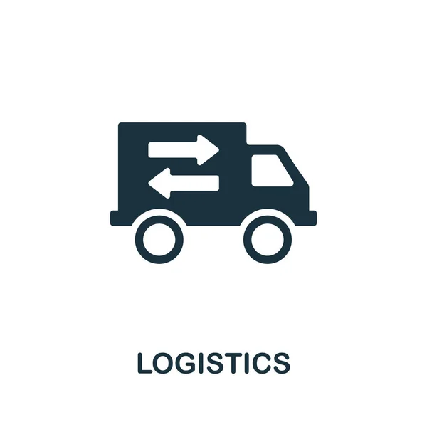 Εικονίδιο Απλή Απεικόνιση Εικονίδιο Logistics Για Σχεδιασμό Ιστοσελίδων Πρότυπα Infographics — Διανυσματικό Αρχείο