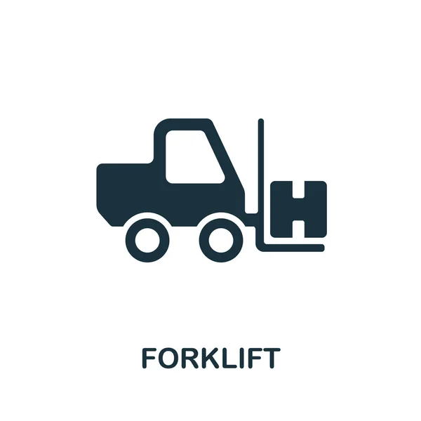Forklift Icon Simple Illustration Forklift Icon Web Design Templates Infographics — Stock Vector
