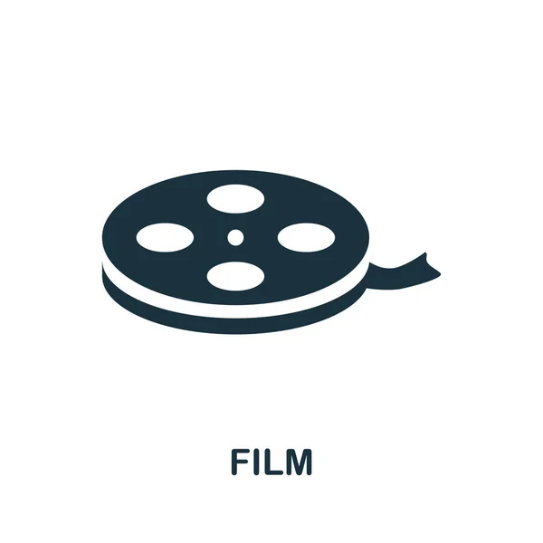 Ícone Cinema Ilustração Simples Coleção Cinema Ícone Filme Monocromático Para —  Vetores de Stock