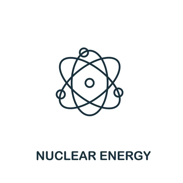 Ícone Energia Nuclear Coleção Energia Limpa Símbolo Energia Nuclear Simples —  Vetores de Stock