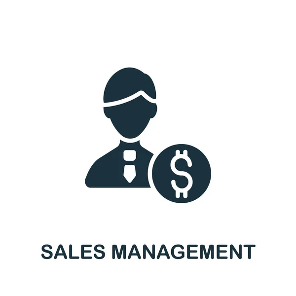 Sales Management Ikone Einfache Illustration Aus Der Sammlung Der Unternehmensführung — Stockvektor