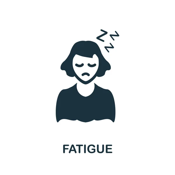 Icône Fatigue Illustration Simple Collection Coronavirus Icône Fatigue Créative Pour — Image vectorielle