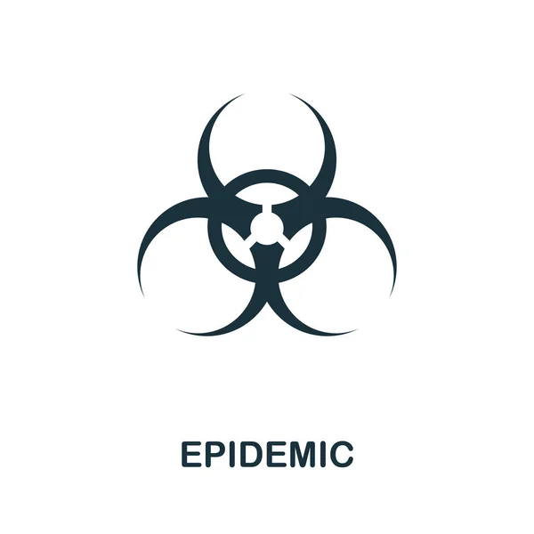 Epidemisches Symbol Einfache Illustration Aus Der Coronavirus Sammlung Kreatives Epidemie — Stockvektor