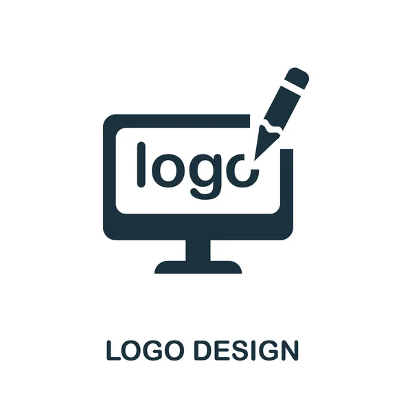 Icono Diseño Logotipo Ilustración Simple Colección Paquetes Creativos Icono Diseño — Archivo Imágenes Vectoriales