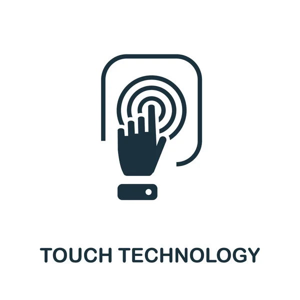 Touch Technology Icon Simple Illustration Creative Package Collection Creative Touch — Stock Vector