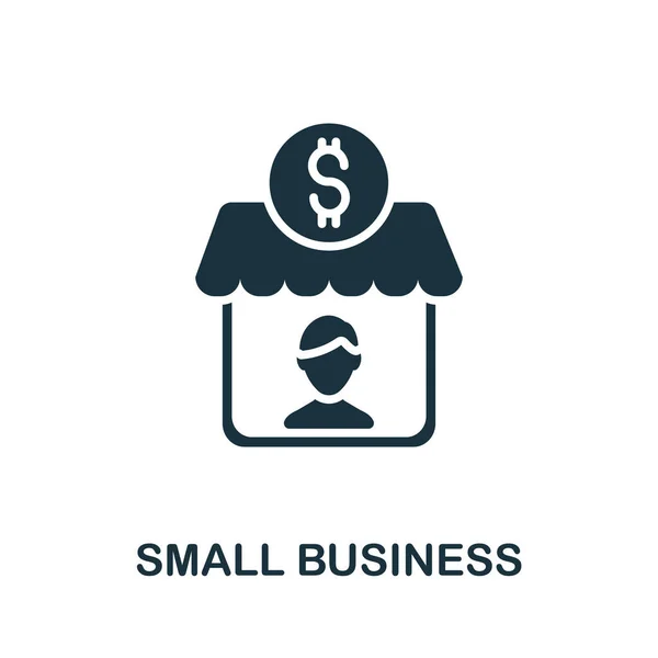 Een Icoon Van Small Business Eenvoudige Illustratie Uit Crisis Collectie — Stockvector