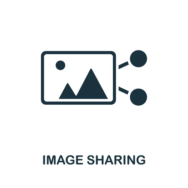 Піктограма Спільного Використання Зображень Проста Ілюстрація Колекції Цифрового Права Піктограма — стоковий вектор