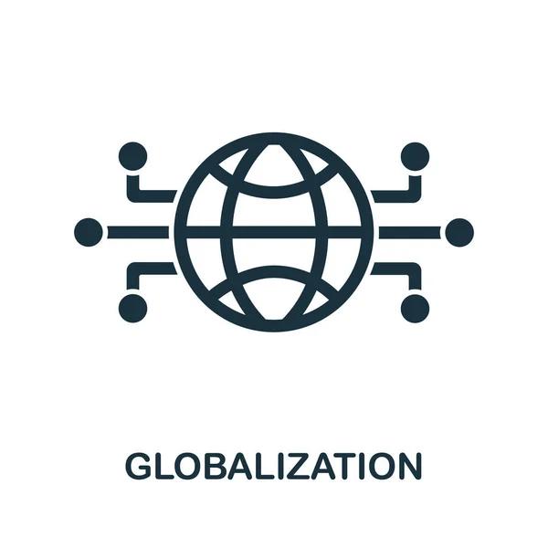 Globalizációs Ikon Digitalizációs Gyűjteményből Egyszerű Vonal Globalizáció Ikon Sablonok Web — Stock Vector