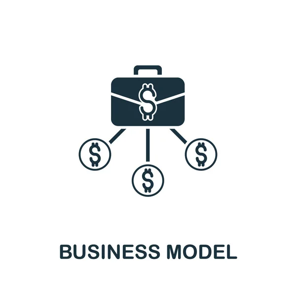 Business Model Icoon Uit Digitalisering Collectie Eenvoudige Lijn Business Model — Stockvector