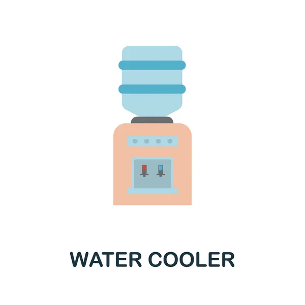 Vízhűtő Ikon Egyszerű Illusztráció Konyhai Berendezések Gyűjteményéből Monokróm Vízhűtő Ikon — Stock Vector