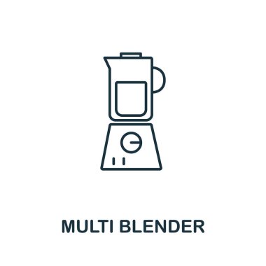 Ev eşyası koleksiyonundan Multi Blender simgesi. Şablonlar, web tasarımı ve bilgi grafikleri için basit satır Çoklu Karıştırıcı simgesi.