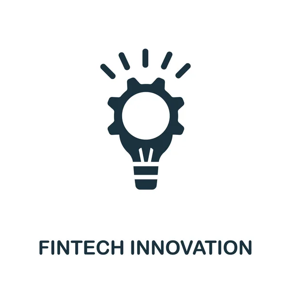 Fintech Innovatie Icoon Eenvoudige Illustratie Uit Fintech Industrie Collectie Creative — Stockvector