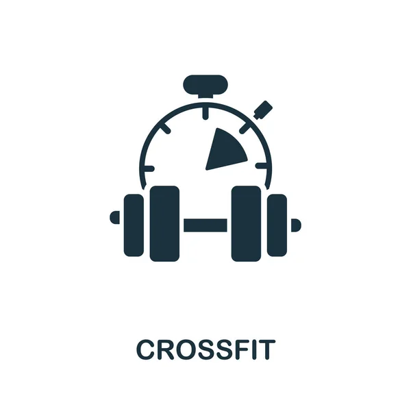 Een Crossfit Icoon Eenvoudige Illustratie Uit Een Gezonde Levensstijl Collectie — Stockvector