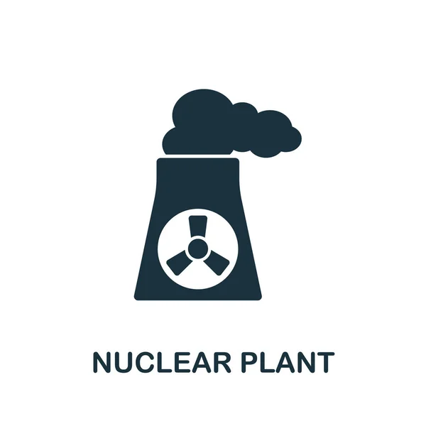 Ícone Usina Nuclear Coleção Industrial Linha Simples Ícone Usina Nuclear —  Vetores de Stock