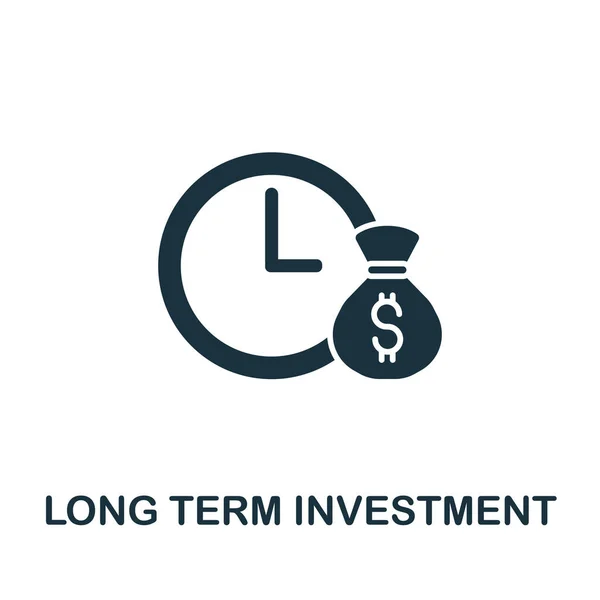 Long Term Investment Icoon Uit Investeringscollectie Eenvoudige Lijn Long Term — Stockvector