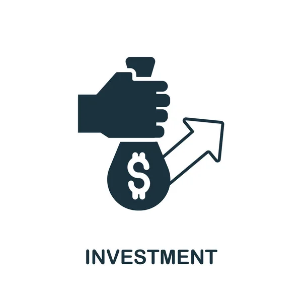 Icône Investissement Élément Ligne Simple Symbole Investissement Pour Les Modèles — Image vectorielle
