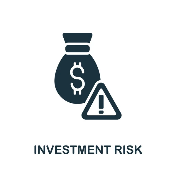 Ícone Risco Investimento Ilustração Simples Coleção Investimento Ícone Risco Investimento — Vetor de Stock