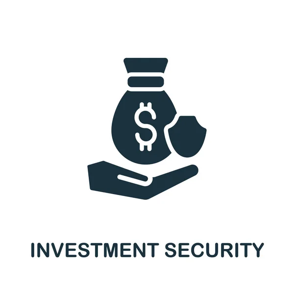 Investeringszekerheid icoon. Eenvoudig element uit investeringscollectie. Creative Investment Security icoon voor webdesign, sjablonen, infographics en meer — Stockvector