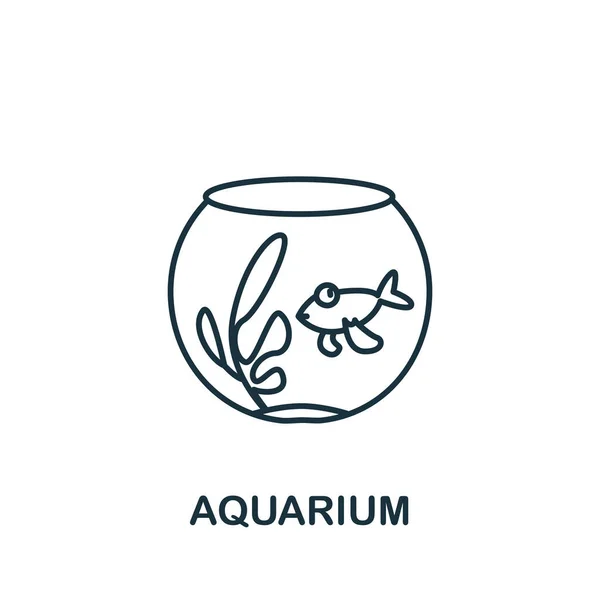 Aquarium Icon Home Animals Collection Simple Line Element Aquarium Symbol Royalty Free Stock Illustrations