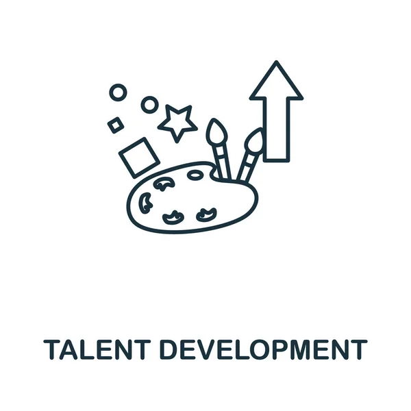 Talentförderung. Einfaches Element aus der betriebswirtschaftlichen Sammlung. Ikone für kreative Talententwicklung für Webdesign, Vorlagen, Infografiken und mehr — Stockvektor