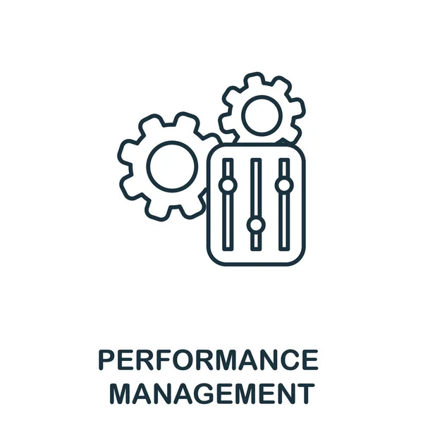 Icona Performance Management. Elemento semplice della collezione di gestione aziendale. Icona Creative Performance Management per web design, modelli, infografiche e altro ancora — Vettoriale Stock