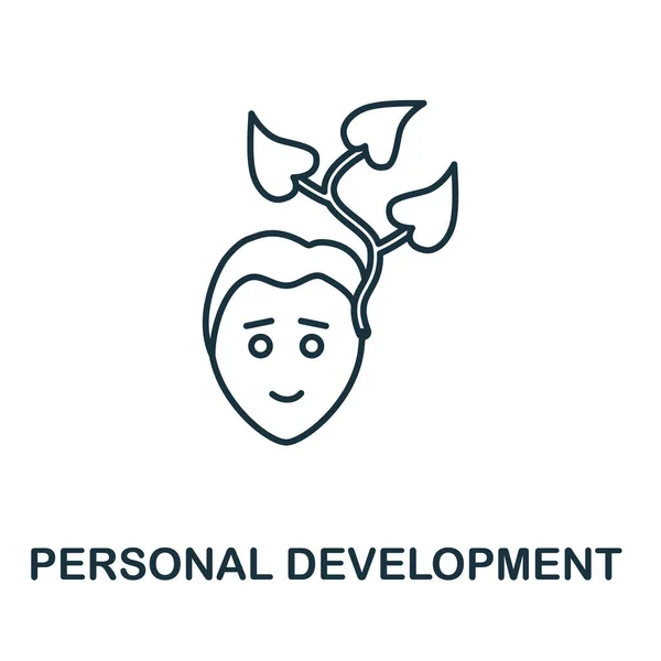 Ikona osobního rozvoje. Jednoduchý prvek ze sbírky řízení podniku. Ikona Creative Personal Development pro web design, šablony, infografiku a další — Stockový vektor