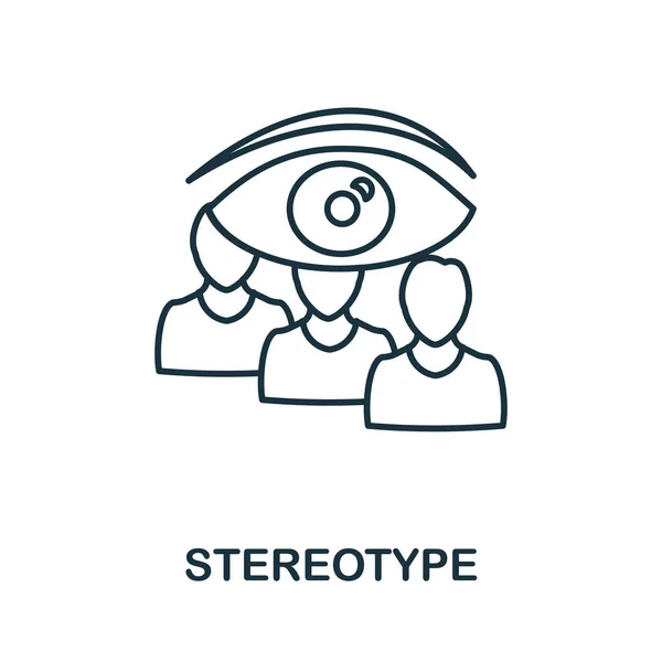 Икона стереотипа. Простой элемент из коллекции управления бизнесом. Креативная икона стерильности для веб-дизайна, соблазна, инфографики и т.д. — стоковый вектор