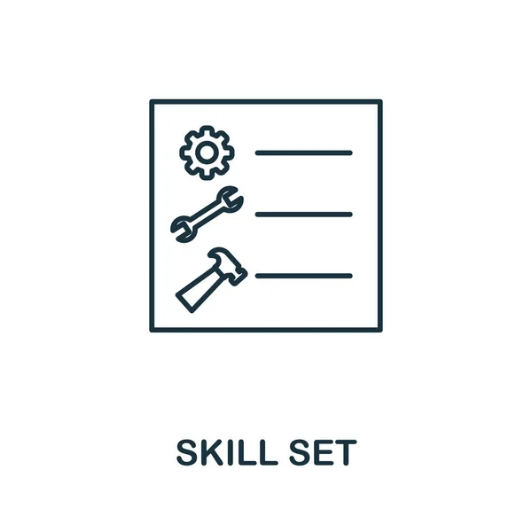 Skill Set Symbol. Einfaches Element aus der betriebswirtschaftlichen Sammlung. Creative Skill Set Icon für Webdesign, Vorlagen, Infografiken und mehr — Stockvektor