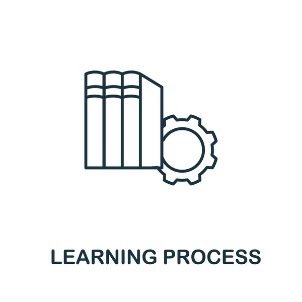 Lärande ikon från maskininlärning samling. Enkel linje Lärandeikon för mallar, webbdesign och infografik — Stock vektor