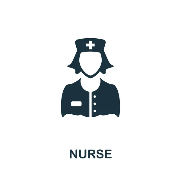 Набор икон медсестры. Четыре элемента в разных стилях из коллекции икон медицины. Иконки креативной медсестры заполнены, наброски, цветные и плоские символы — стоковый вектор