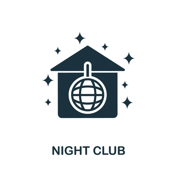 Icono del club nocturno. Ilustración simple de la colección del club nocturno. Icono Creative Night Club para diseño web, plantillas, infografías y más — Vector de stock