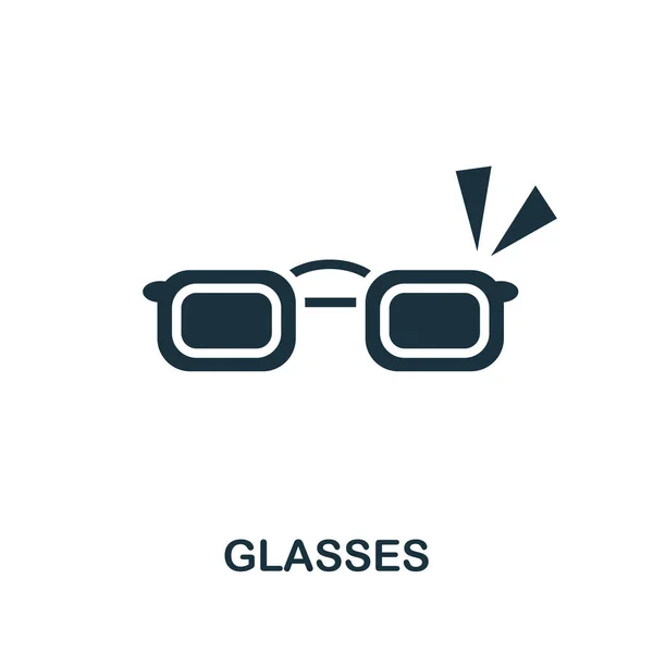 Glasses icon. Simple illustration from ophthalmology collection. Creative Glasses icon for web design, templates, infographics and more — Stock Vector