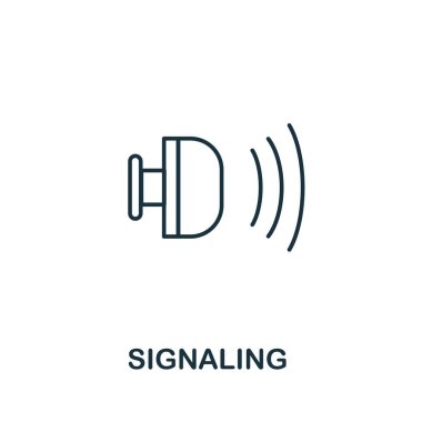 İşaret simgesi. Mücevher koleksiyonundan basit bir parça. Web tasarımı, şablonlar, bilgi grafikleri ve daha fazlası için yaratıcı sinyal simgesi