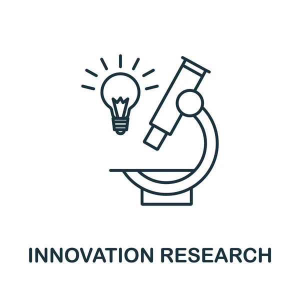 Ícone Pesquisa Inovação Coleção Gerenciamento Reputação Simbolo Pesquisa Inovação Elemento —  Vetores de Stock