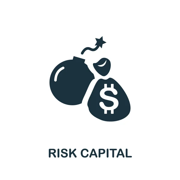 Ícone Capital Risco Ilustração Simples Coleção Gerenciamento Risco Ícone Capital — Vetor de Stock
