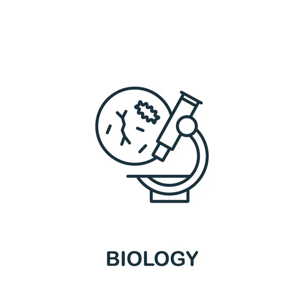 Biologie Ikone Aus Der Wissenschaftssammlung Einfaches Linienelement Biologie Symbol Für — Stockvektor