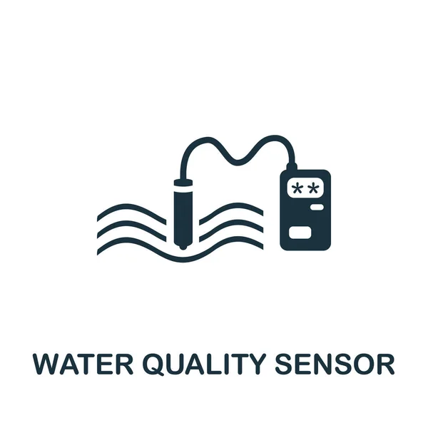 Vízminőség Érzékelő Ikon Egyszerű Elem Szenzorok Ikongyűjteményéből Creative Water Quality — Stock Vector