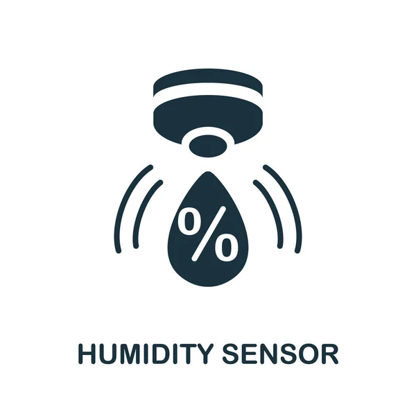湿度传感器图标 传感器中的简单元素图标集合 创意湿度传感器图标Ui App Software Infographics — 图库矢量图片