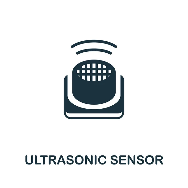 Ultrasonic Sensor Icon Simple Element Sensors Icons Collection Creative Ultrasonic — Stock Vector