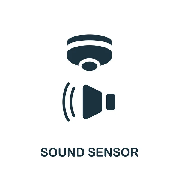 Ljudsensorikonen Enkelt Element Från Sensorer Ikoner Samling Creative Sound Sensor — Stock vektor