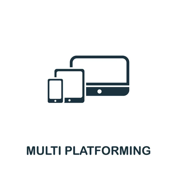 Seo Koleksiyonundan çoklu Platform simgesi. Şablonlar, web tasarımı ve bilgi grafikleri için basit satır Çoklu Platform simgesi.