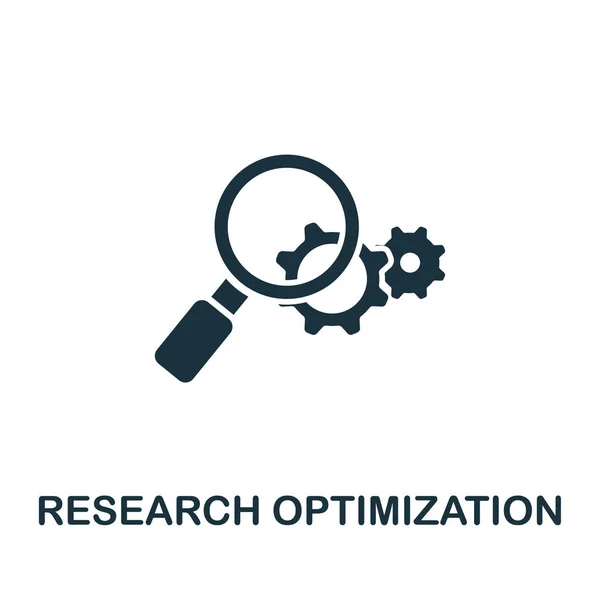 Forschungsoptimierungssymbol Aus Der Seo Sammlung Einfache Linie Research Optimization Symbol — Stockvektor